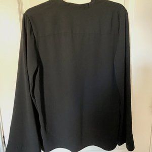 Black Bell Sleeve Blouse